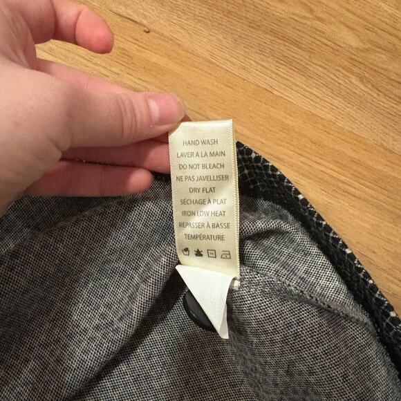 Max Studio Maxi Skirt | Black & White Plaid | Whimsigoth Dark Academia - Picture 5 of 7